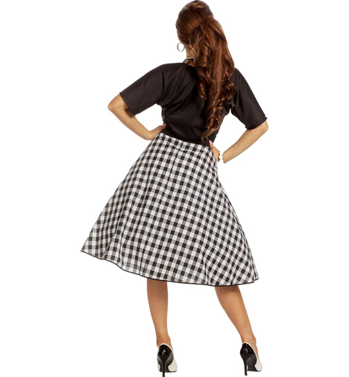 50er Jahre Kleid Kostüm Rock n Roll Rockabilly Damen Vintage Retro Set Fifties