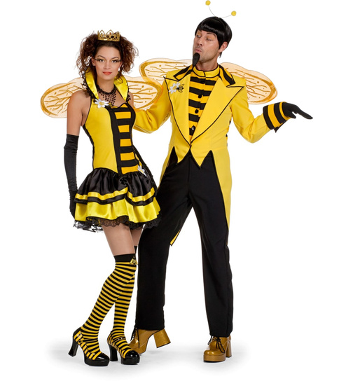 Bienenfrack Frack zum Herren Kostüm Biene zu Karneval Fasching