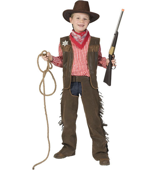 Westernkostüm Kinderkostüm Jungenkostüm Cowboy Wilder Westen Kostüm Fasching