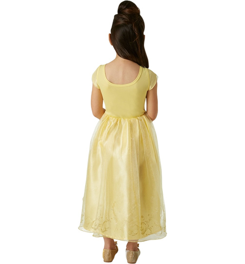 Disney Belle Kostm Schne Biest Prinzessin Gold Mrchen Kleid Karneval Fasching