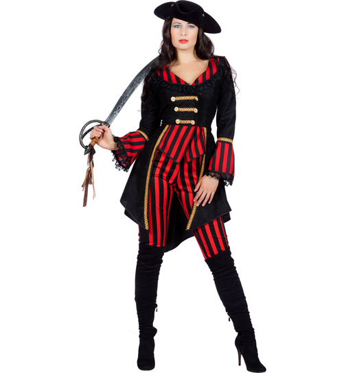 44 Freibeuter Karneval Fasching Gr Piratenbraut Kostüm Piratin Seeräuber 